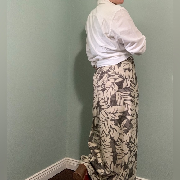 VINTAGE tropical print maxi skirt - Picture 8 of 11